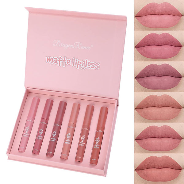 Dragon Ranee 6 Pcs Matte Lipglosses
