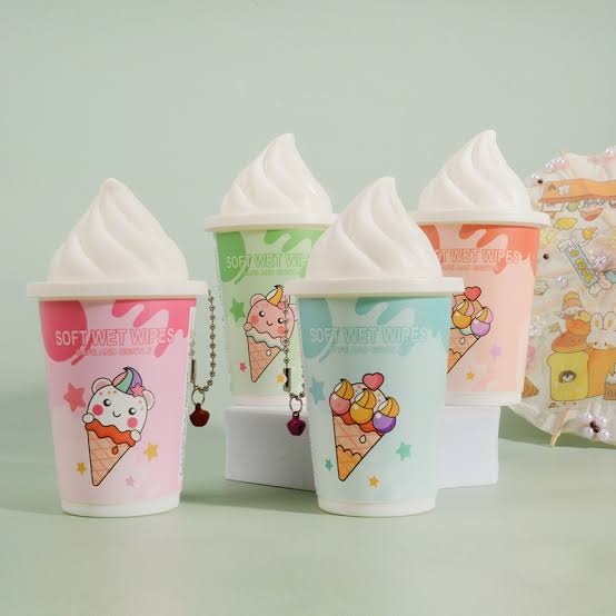 Icecream Soft Wet Makeup Wipes